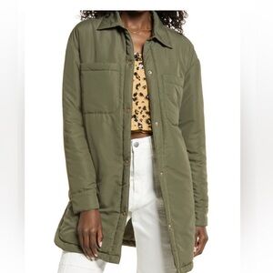 BP oversized utility quilt jacket